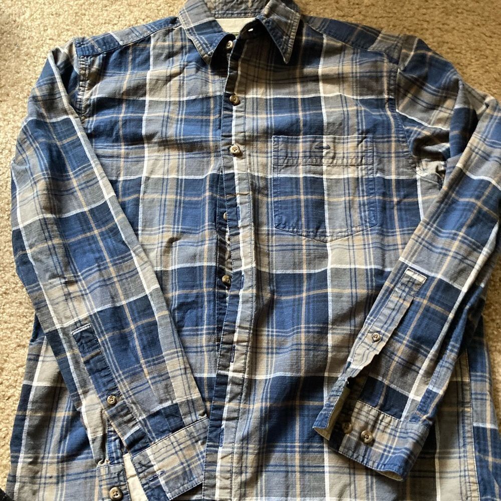 Eddie Bauer Plaid Outdoor Button Down Shirt